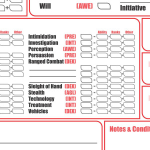 mutants and masterminds character sheets 3rd